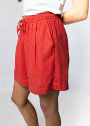 Ladies Linen Blend Beach Shorts