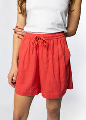 Ladies Linen Blend Beach Shorts