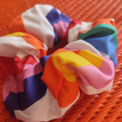 Rainbow Scrunchie